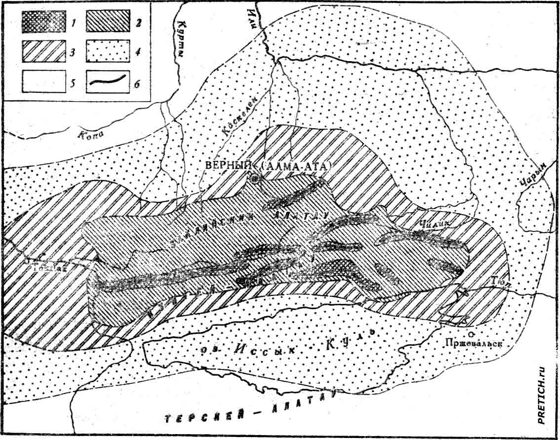 Карта изосейст и расположение разломов Тяш-Шаньского землетрясения в 1911 г. Карта изосейст и расположение разломов Тяш-Шаньского землетрясения в 1911 г.
