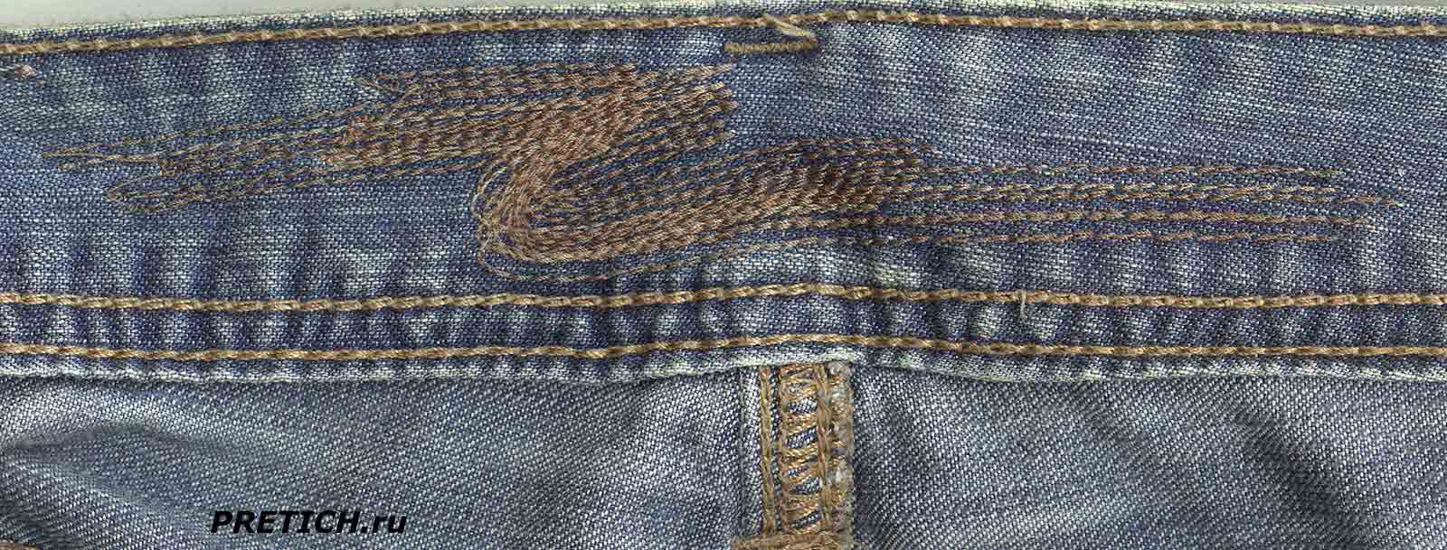 мужские джинсы Colin’s Jeans вышивка на поясе изнутри мужские джинсы Colin’s Jeans вышивка на поясе изнутри