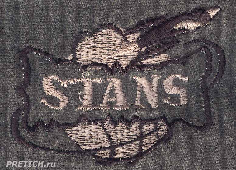 логотип Stan's рубашка из 1990-х годов, неизвестный производитель логотип Stan's рубашка из 1990-х годов, неизвестный производитель