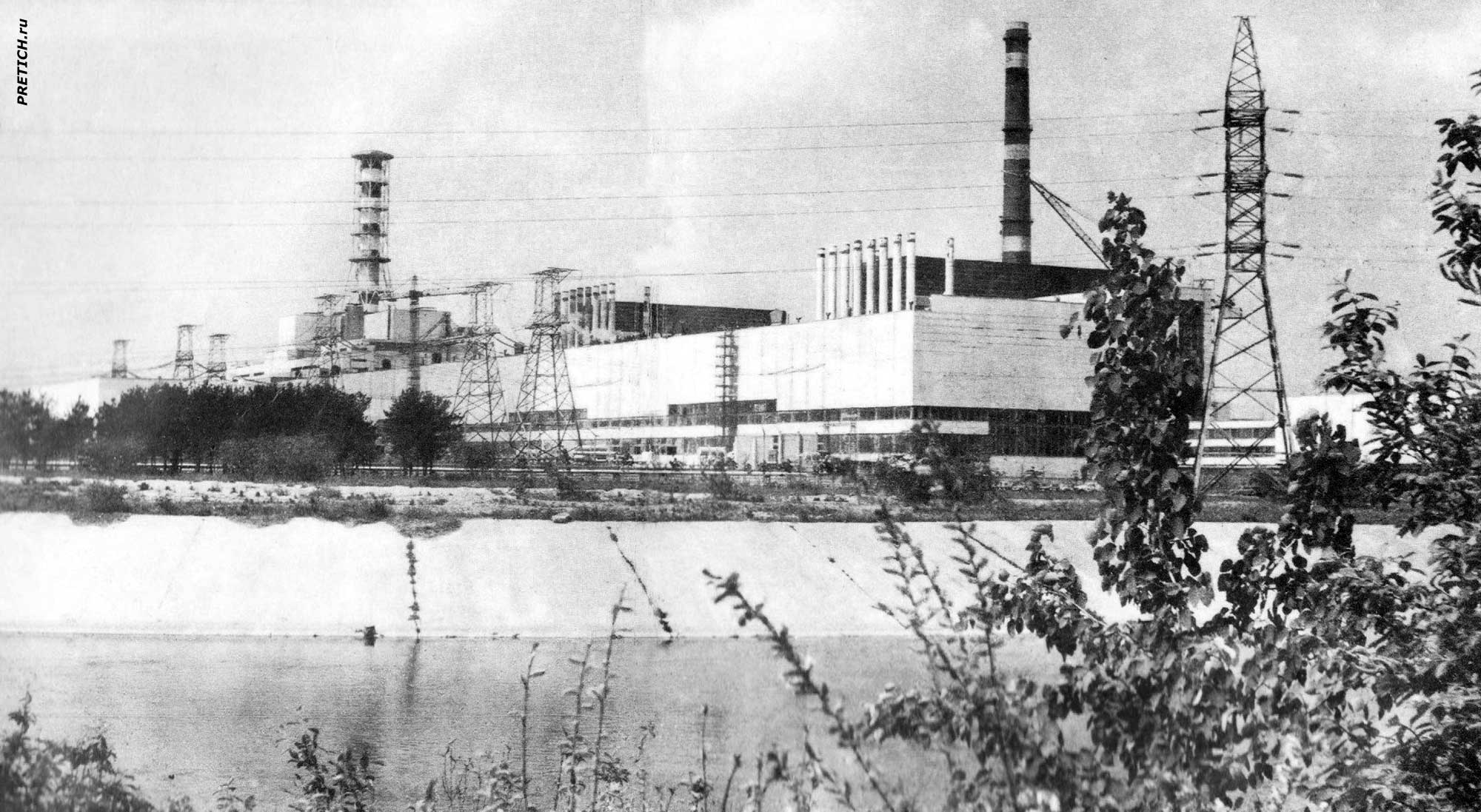 Чернобыльская АЭС им. В.И. Ленина, фото начала 1980 годов, обводной канал Чернобыльская АЭС им. В.И. Ленина, фото начала 1980 годов, обводной канал