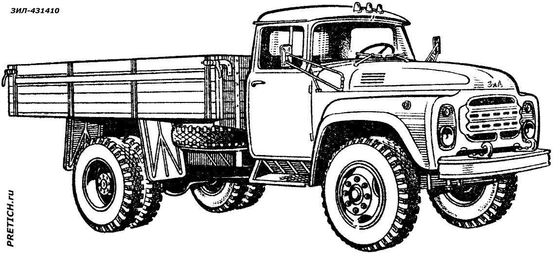 Автомобиль-тягач ЗИЛ-431410 Автомобиль-тягач ЗИЛ-431410