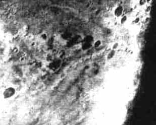 Снимок южной полярной шапки Марса, полученный станцией Маринср-7