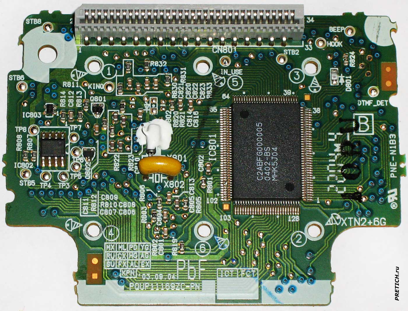 C2ABFG000005 процессор в телефоне Panasonic KX-TSC10 C2ABFG000005 процессор в телефоне Panasonic KX-TSC10