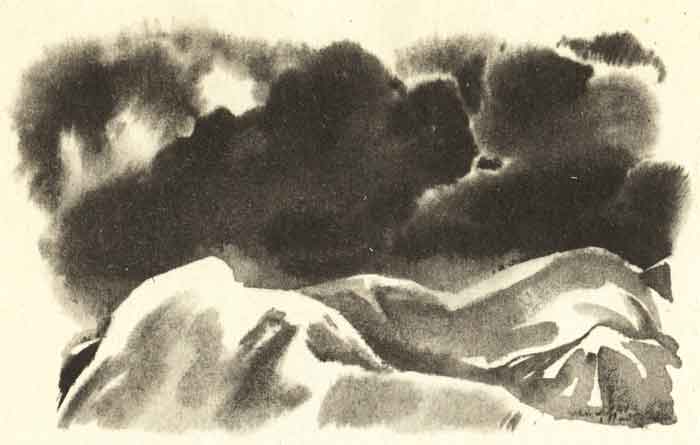 две тучи над Казбеком, рисунок из книги две тучи над Казбеком, рисунок из книги