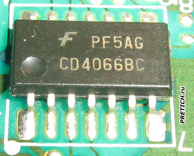CD4066BC микросхема, сигнальный переключатель CD4066BC микросхема, сигнальный переключатель