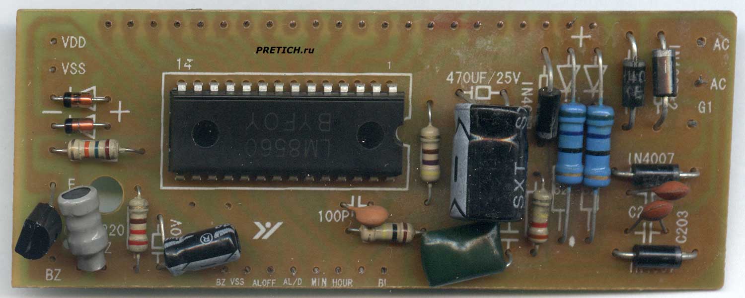 VST-719 основная плата часов VST-719 основная плата часов
