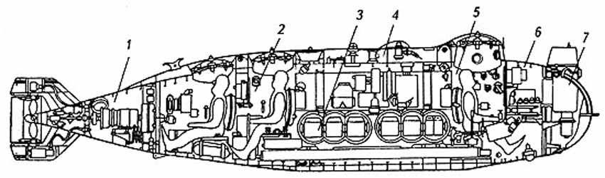 Проект 908 "Тритон - 2" чертеж подлодки Проект 908 "Тритон - 2" чертеж подлодки