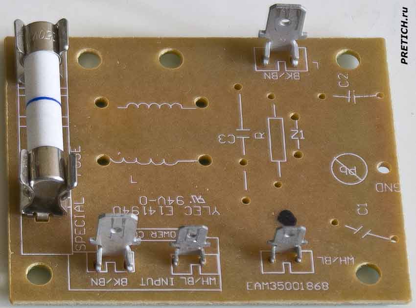 LG MS2349HS плата фильтра YLEC E141940 LG MS2349HS плата фильтра YLEC E141940