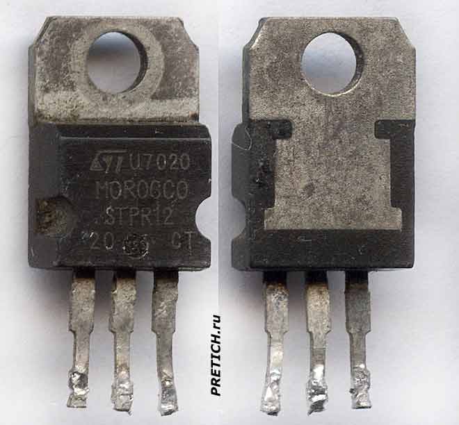 Диодная сборка STPR1220 CT , производство STMicroelectronics Диодная сборка STPR1220 CT , производство STMicroelectronics