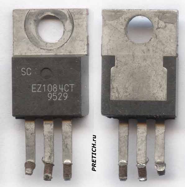 Регулятор EZ1084CT POSITIVE VOLTAGE REGULATOR Регулятор EZ1084CT POSITIVE VOLTAGE REGULATOR