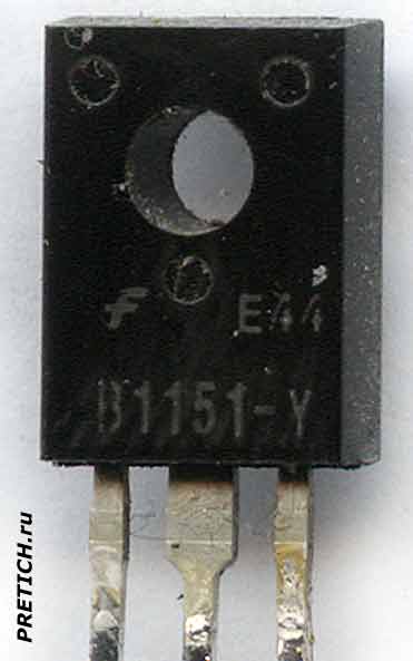 Биполярный транзистор с маркировкой E44 B1151-Y Биполярный транзистор с маркировкой E44 B1151-Y