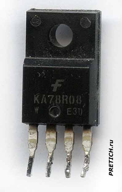 Регулятор вольтажа KA78R08, производитель Fairchild Регулятор вольтажа KA78R08, производитель Fairchild