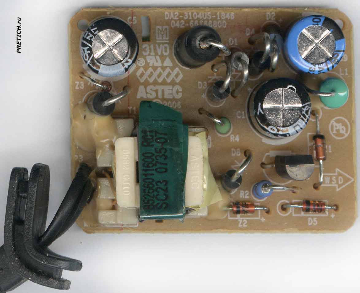 NOKIA AC-3X плата ASTEC DA2-3104US-1845 зарядка NOKIA AC-3X плата ASTEC DA2-3104US-1845 зарядка