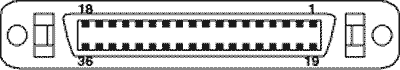 36 PIN MDR36 FEMALE Open LDI разъем 36 PIN MDR36 FEMALE Open LDI разъем
