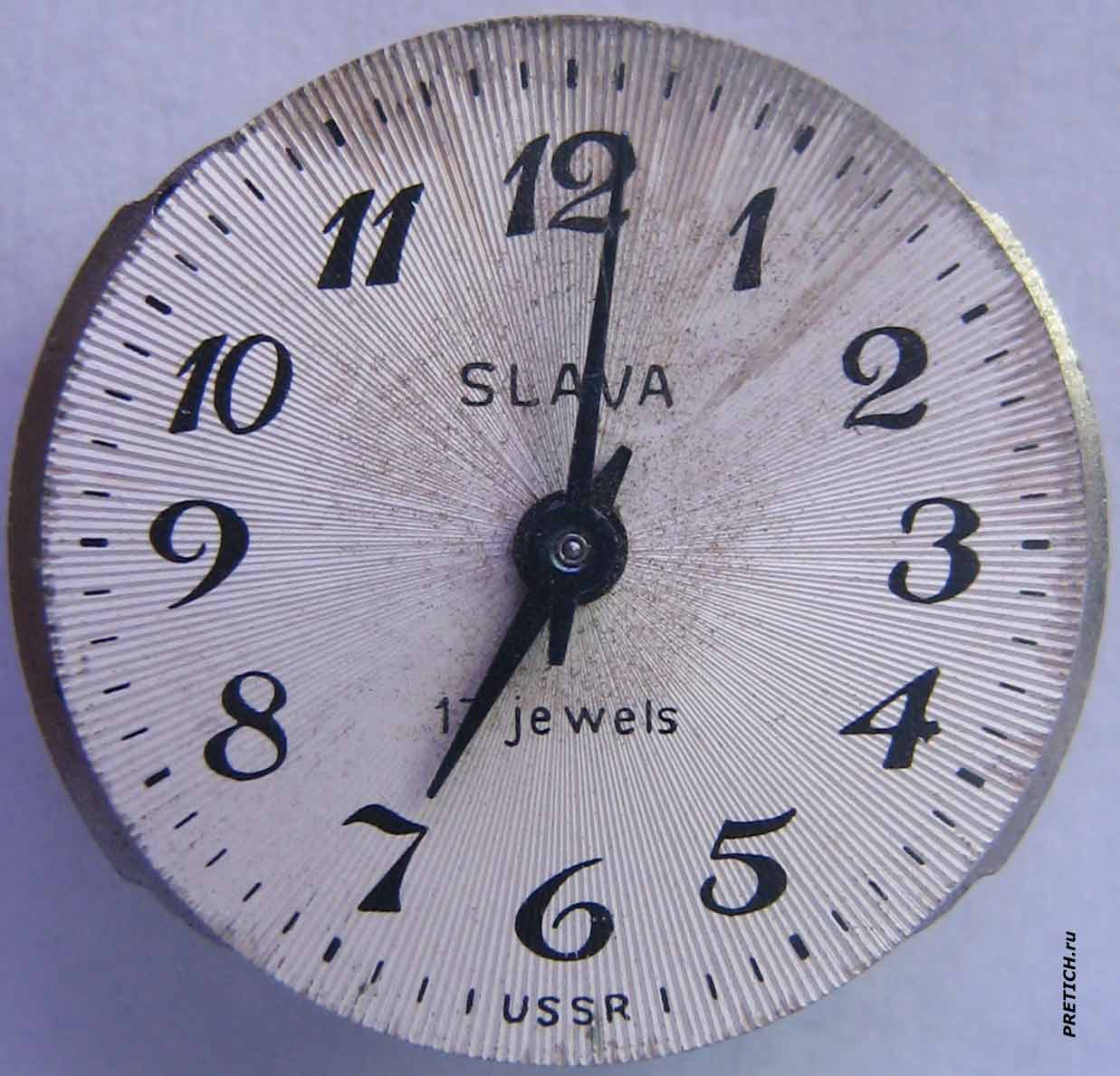 SLAVA 17 jewels USSR полное описание, циферблат SLAVA 17 jewels USSR полное описание, циферблат