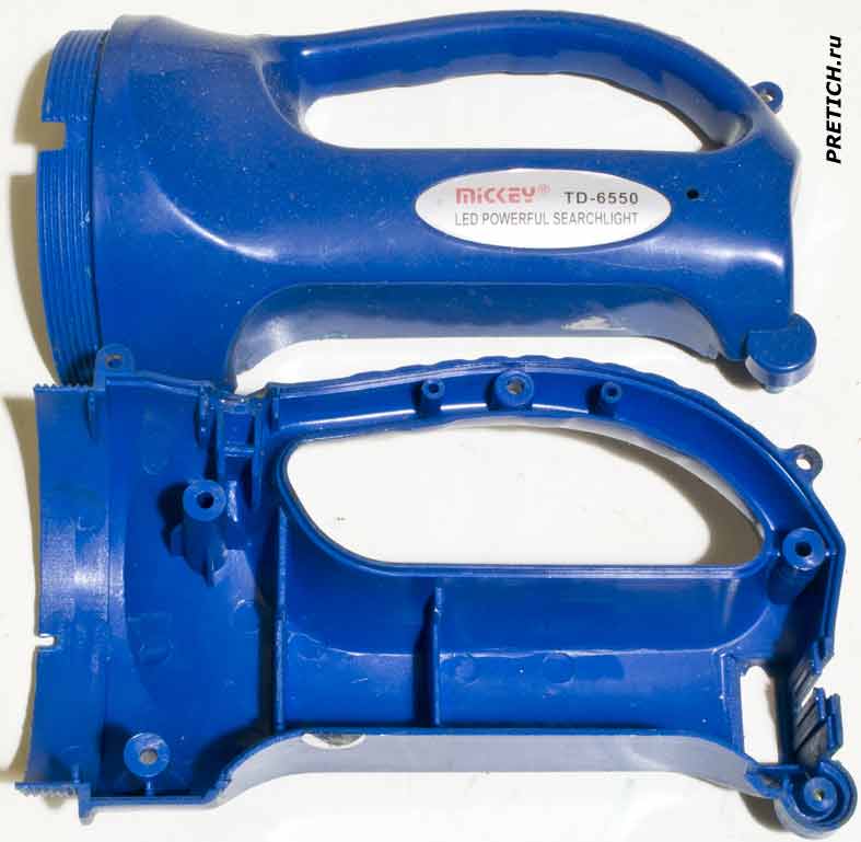 Mickey TD-6550 разборка китайского фонарика Mickey TD-6550 разборка китайского фонарика
