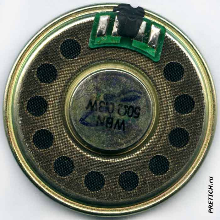WBN 50&Omega; 0.3W динамик в квартирном аппарате домофона