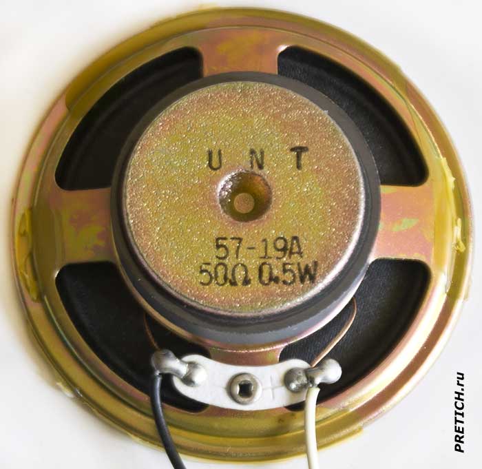 UNT 57-19A 50Ω, 0,5W динамик в UHER TEL 50 UNT 57-19A 50Ω, 0,5W динамик в UHER TEL 50