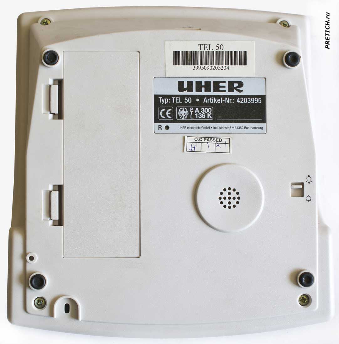 UHER TEL 50 полное описание телефона UHER TEL 50 полное описание телефона