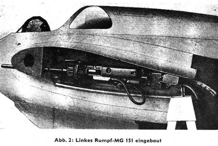MG 151/20 размещение в крыльях самолета MG 151/20 размещение в крыльях самолета