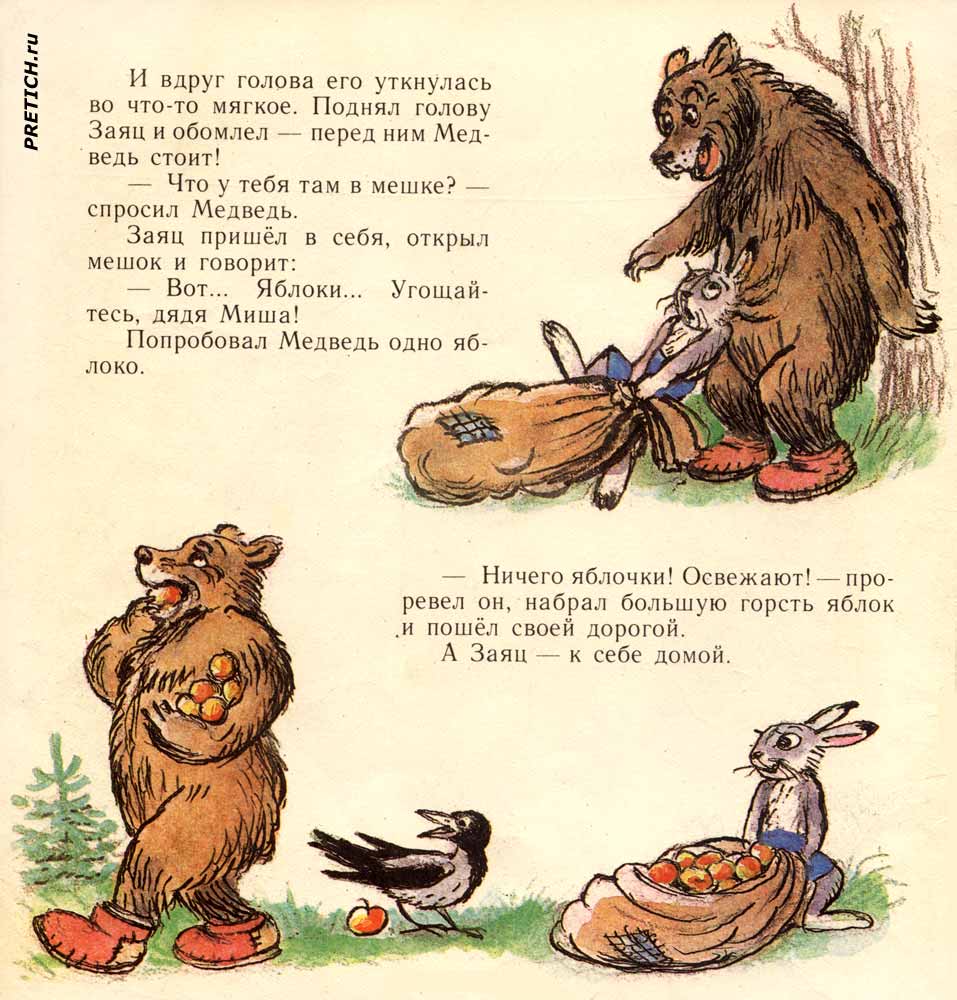 Сутеев рисунки из книжки Мешок яблок Сутеев рисунки из книжки Мешок яблок