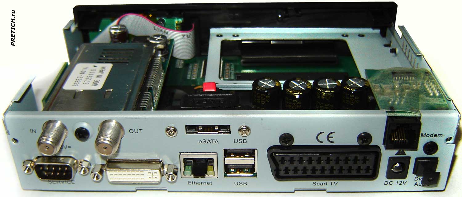 Dreambox DM 800 HD PVR задняя панель с разъемами, обзор Dreambox DM 800 HD PVR задняя панель с разъемами, обзор