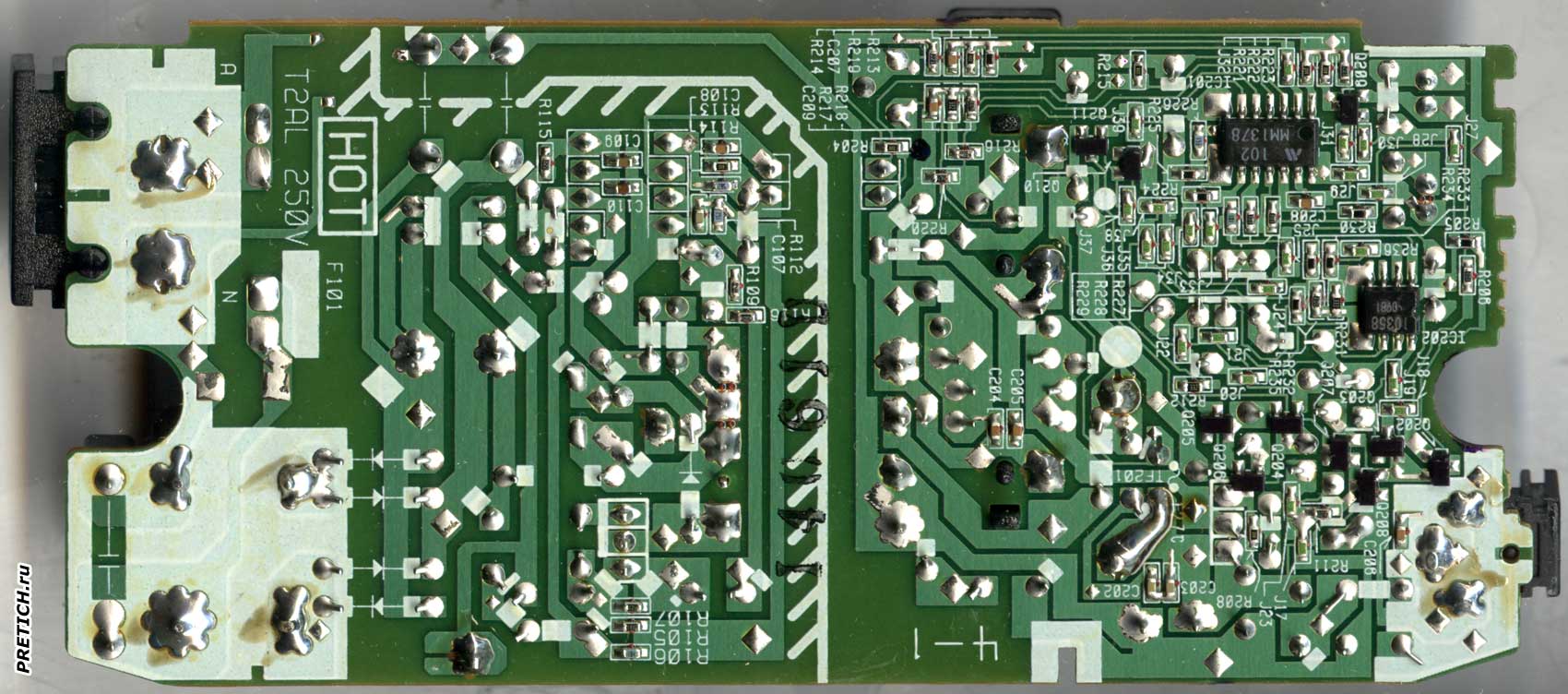 MM1378 и 10358 схема адаптера питания Panasonic VSK0593 MM1378 и 10358 схема адаптера питания Panasonic VSK0593