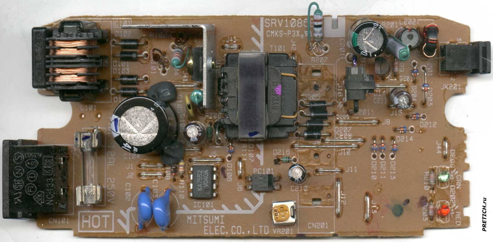 Panasonic VSK0593 схема и ремонт блока питания и зарядного устройства Panasonic VSK0593 схема и ремонт блока питания и зарядного устройства